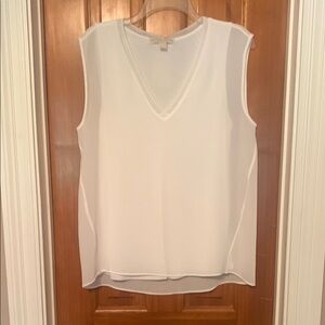 MICHAEL Michael Kors White Sleeveless Tank Top